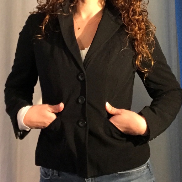 Worthington Works Petite Black Blazer 